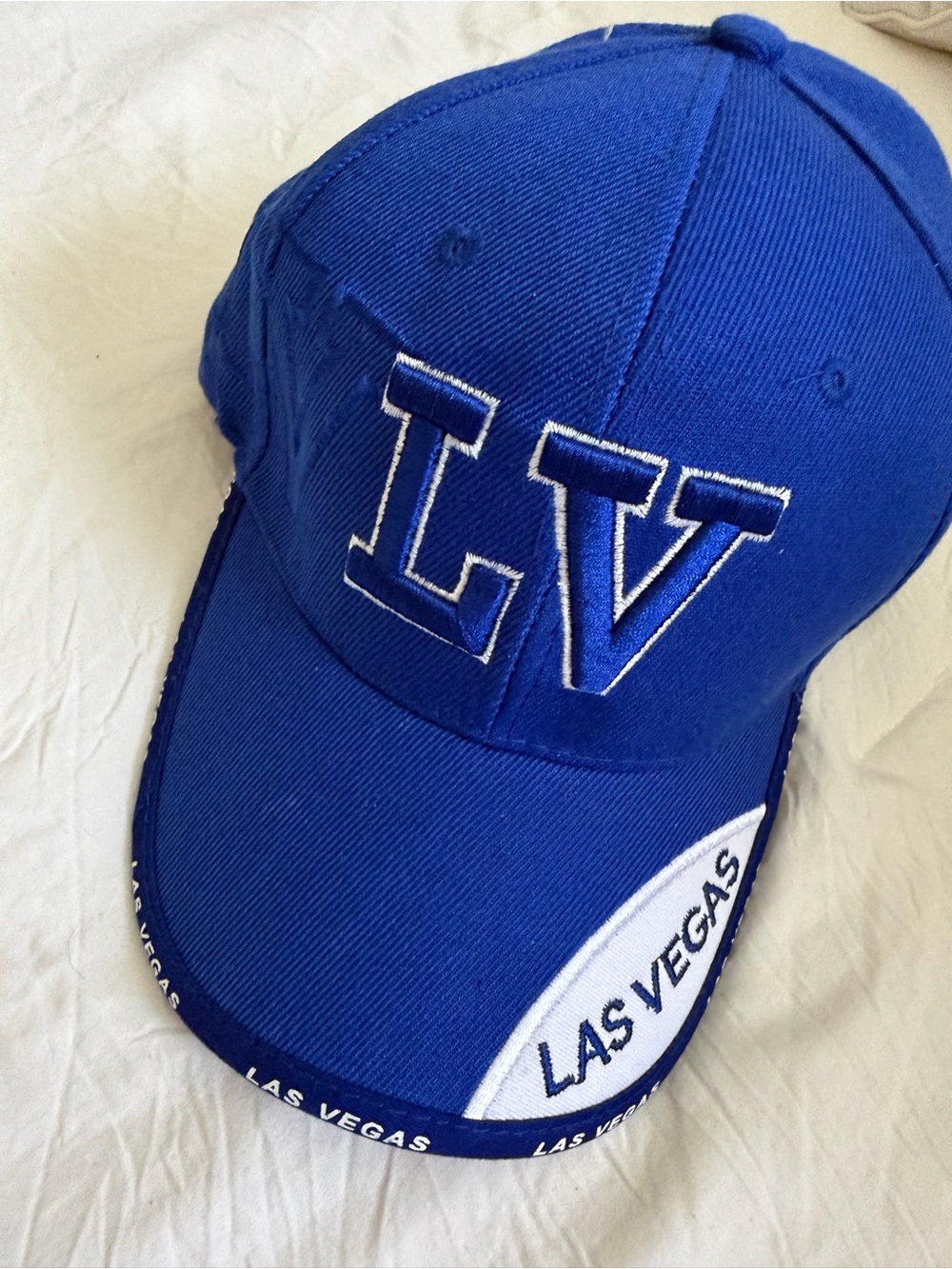 Blue 'LV Las Vegas' Kids Baseball Cap